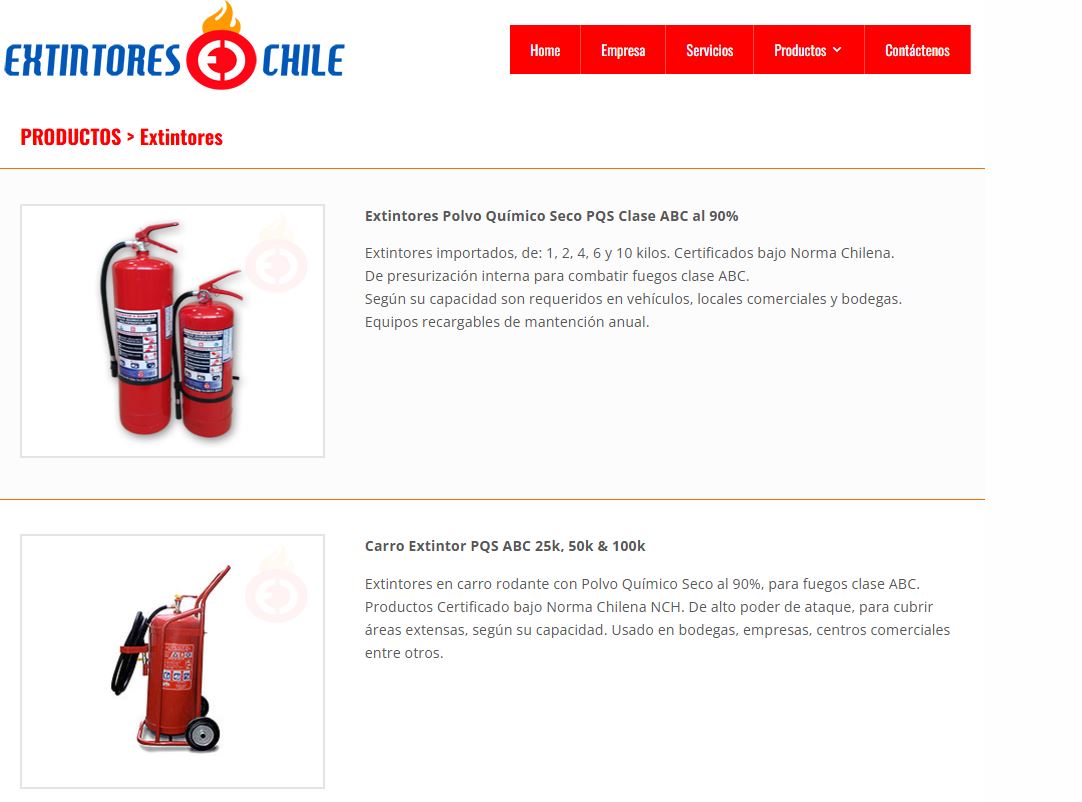 Extintores en Chile