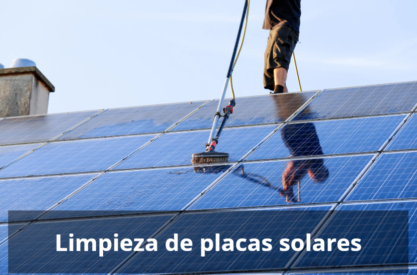 Limpieza de placas solares