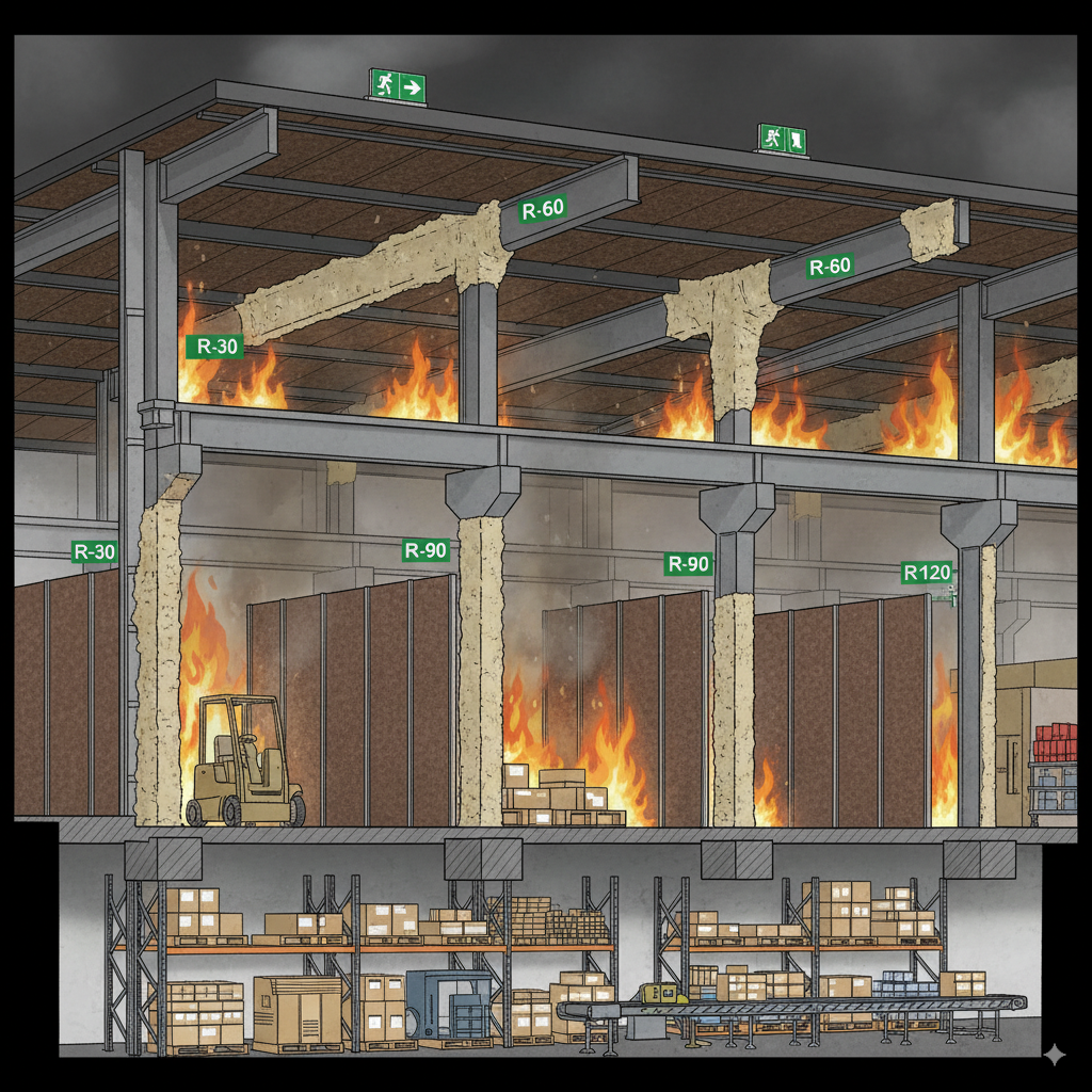 Protección pasiva contra incendios en naves industriales: la ciencia que lo hace posible