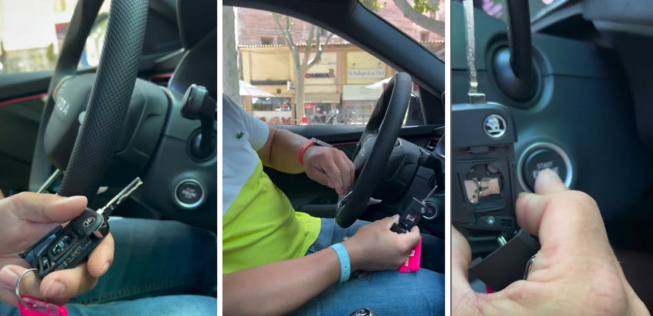 Truco para arrancar tu coche si la llave se moja o se queda sin pila