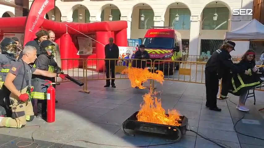 Simulacros, extintores y formación: Huesca impulsa la educación en prevención de incendios