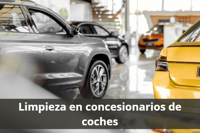 Limpieza en concesionarios de coches