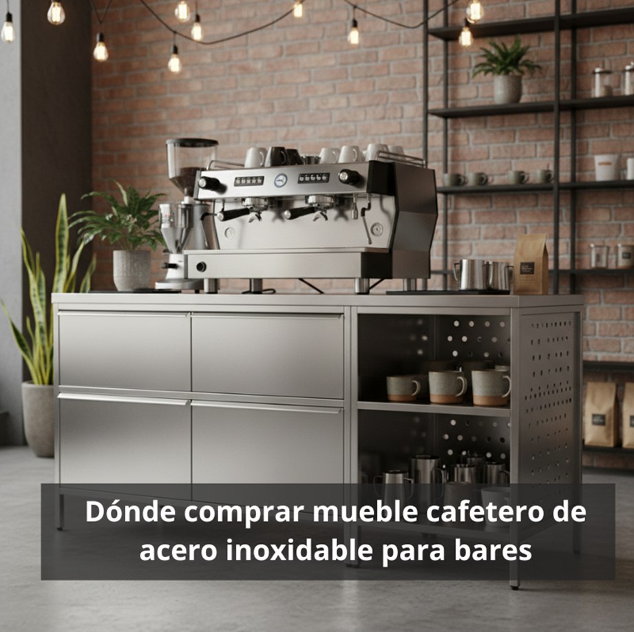 Dónde comprar mueble cafetero de acero inoxidable para bares. La elección del mobiliario adecuado para la zona de café en un bar es una decisión estratégica.