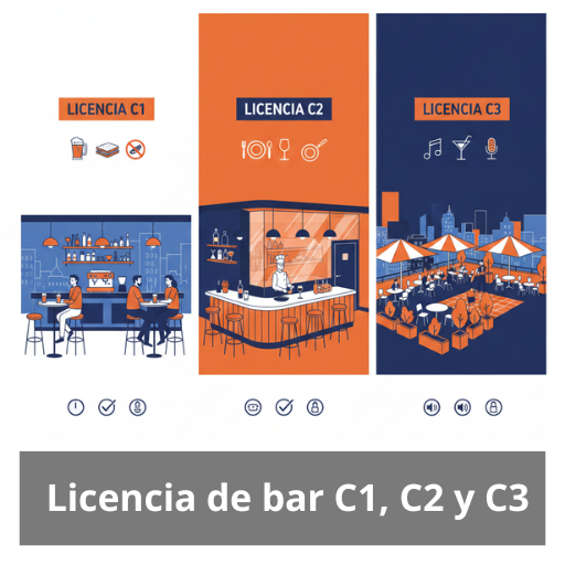 Licencia de bar C1, C2 y C3. Guía completa para entender y gestionar correctamente las licencias de bar.