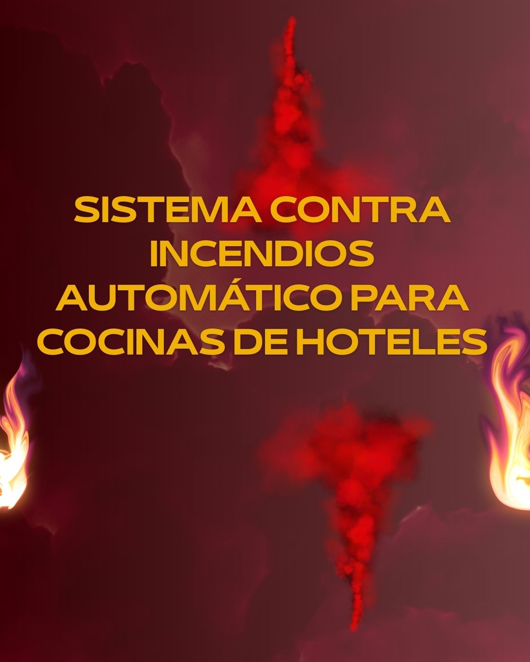 Sistema contra incendios automático para cocinas de hoteles. Seguridad integral en entornos de cocina profesional.