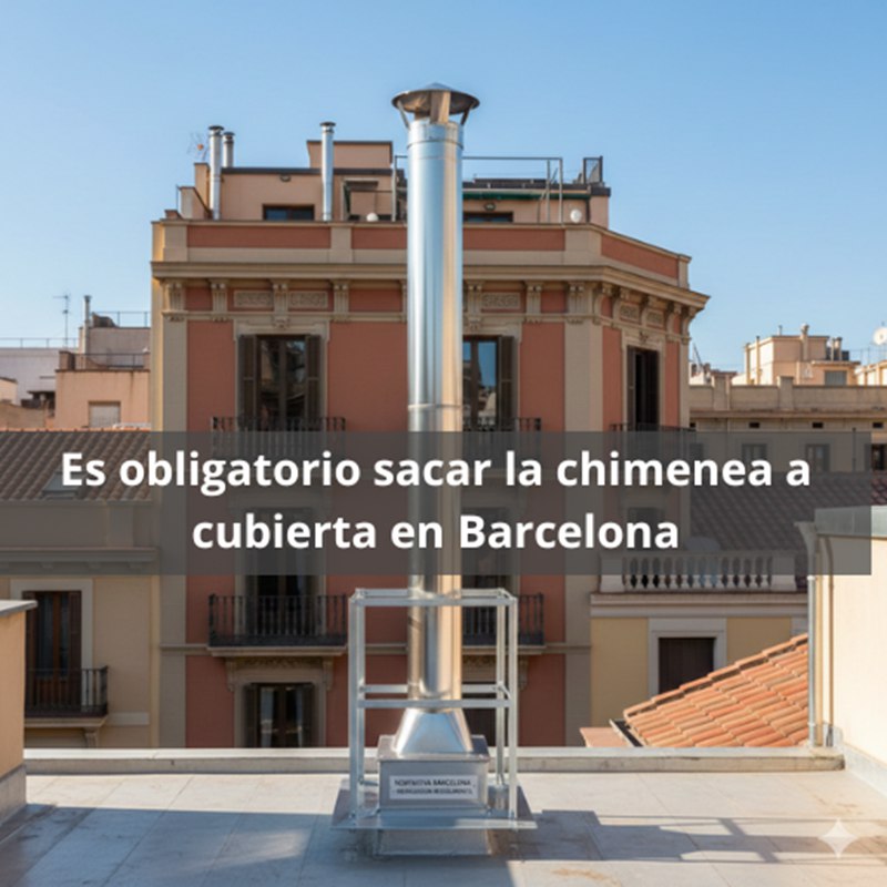 ¿Es obligatorio sacar la chimenea a cubierta en Barcelona? Cumplimiento normativo y requisitos esenciales para la evacuación de humos en Barcelona.
