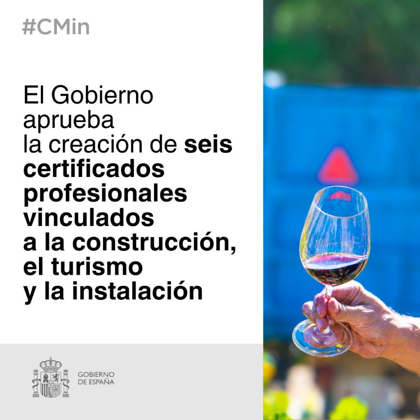 Nuevos certificados profesionales para reforzar la cualificación en construcción, turismo, instalación y madera