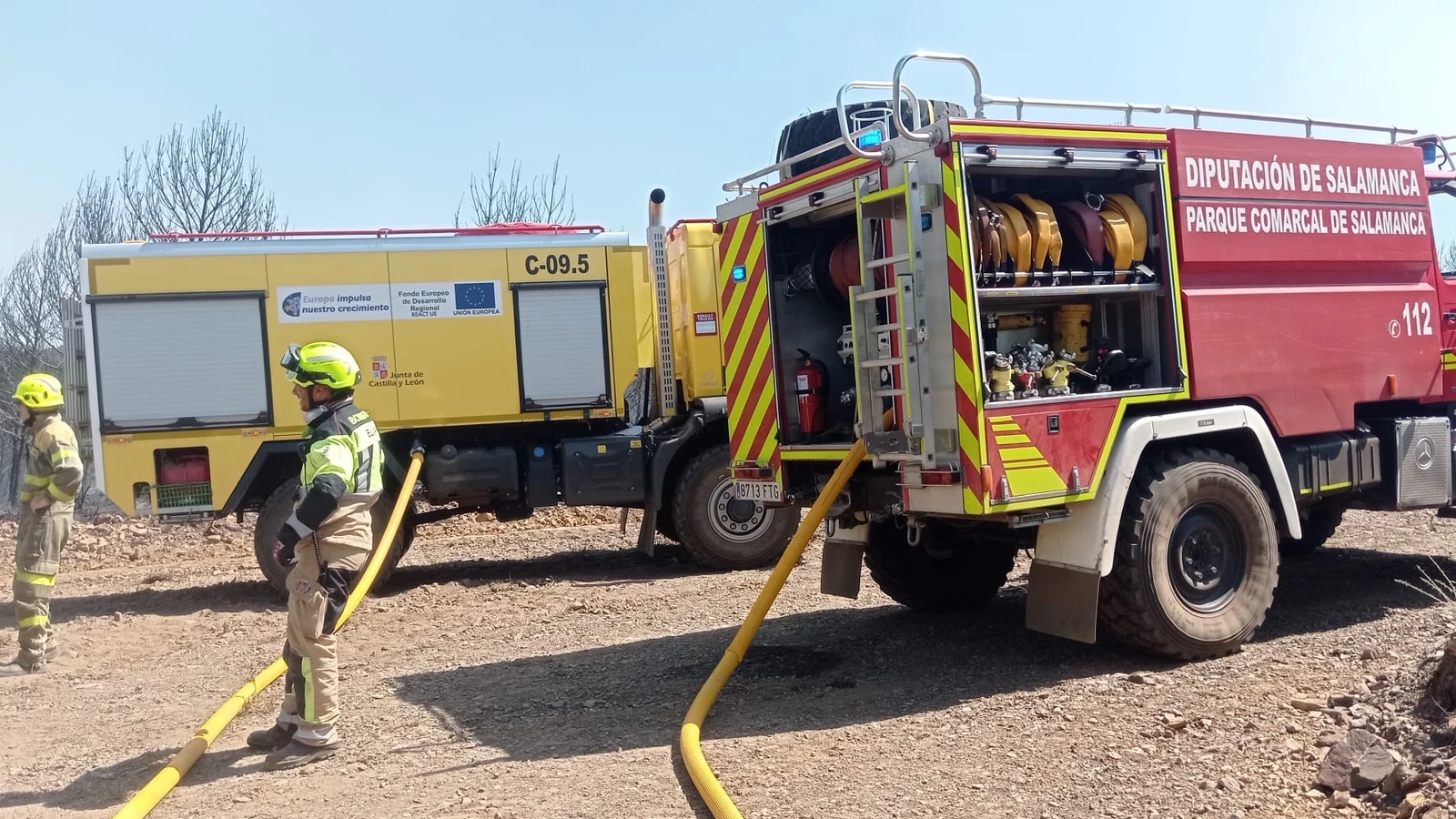Más de 1.830 actuaciones del servicio contra incendios de la Diputación de Salamanca durante 2025. Un balance anual